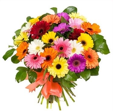 משלוח פרחים ברחובות - זר פרחים שלל גרברות