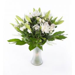 פרחים לבן/בת הזוג לרגעים הרומנטיים - זר כלה מאיסנטבול