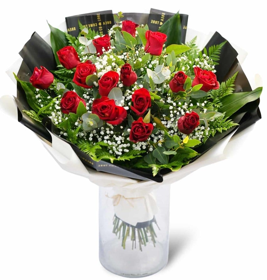משלוח פרחים - זר פרחים אהבה גדולה