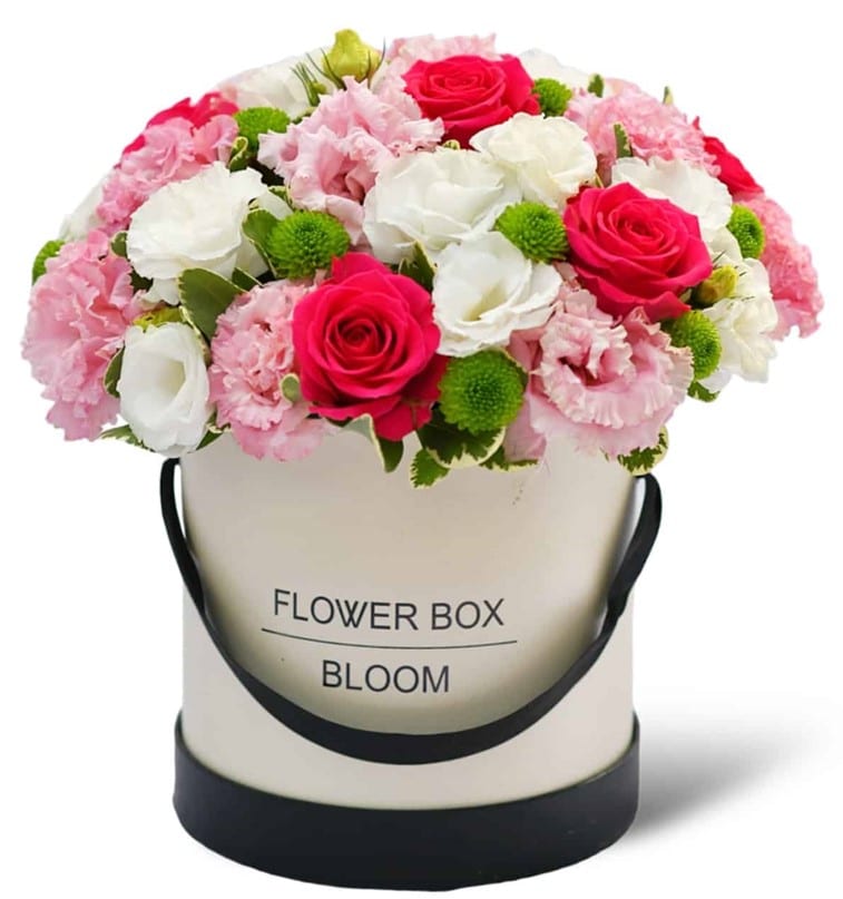 משלוח פרחים בראשון לציון - הסחלב: חנות פרחים לכל אירוע - Flower Box  מיקס בוקס ליזיאנטוס